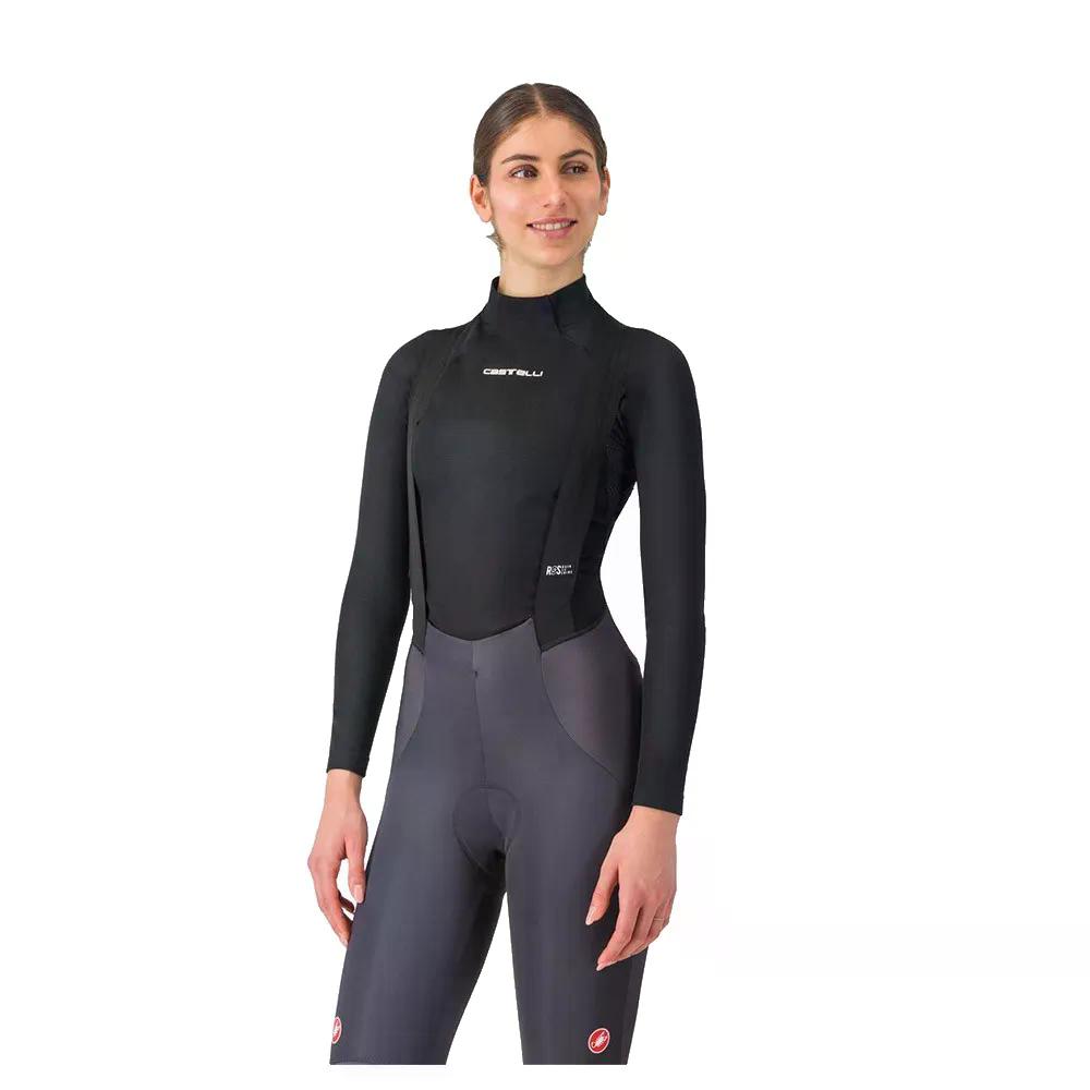 カステリ フランドル 2 ロング捩り ベースレイヤー レディース （ Black ） | CASTELLI Flanders 2 long sleeve base layer Woman  [t]