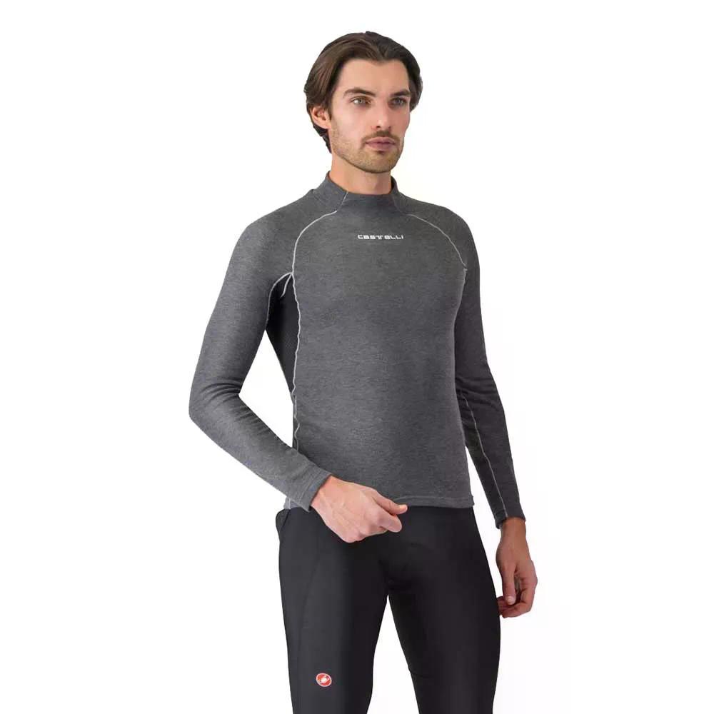 カステリ フランドル 2 ロング捩り ベースレイヤー （ Grey ） | CASTELLI Flanders 2 long sleeve base layer  [t]