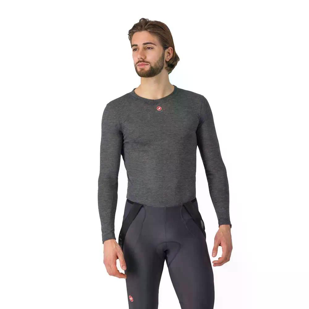 カステリ メディオ ロング捩り ベースレイヤー （ Melange ） | CASTELLI Medio long sleeve base layer  [t]