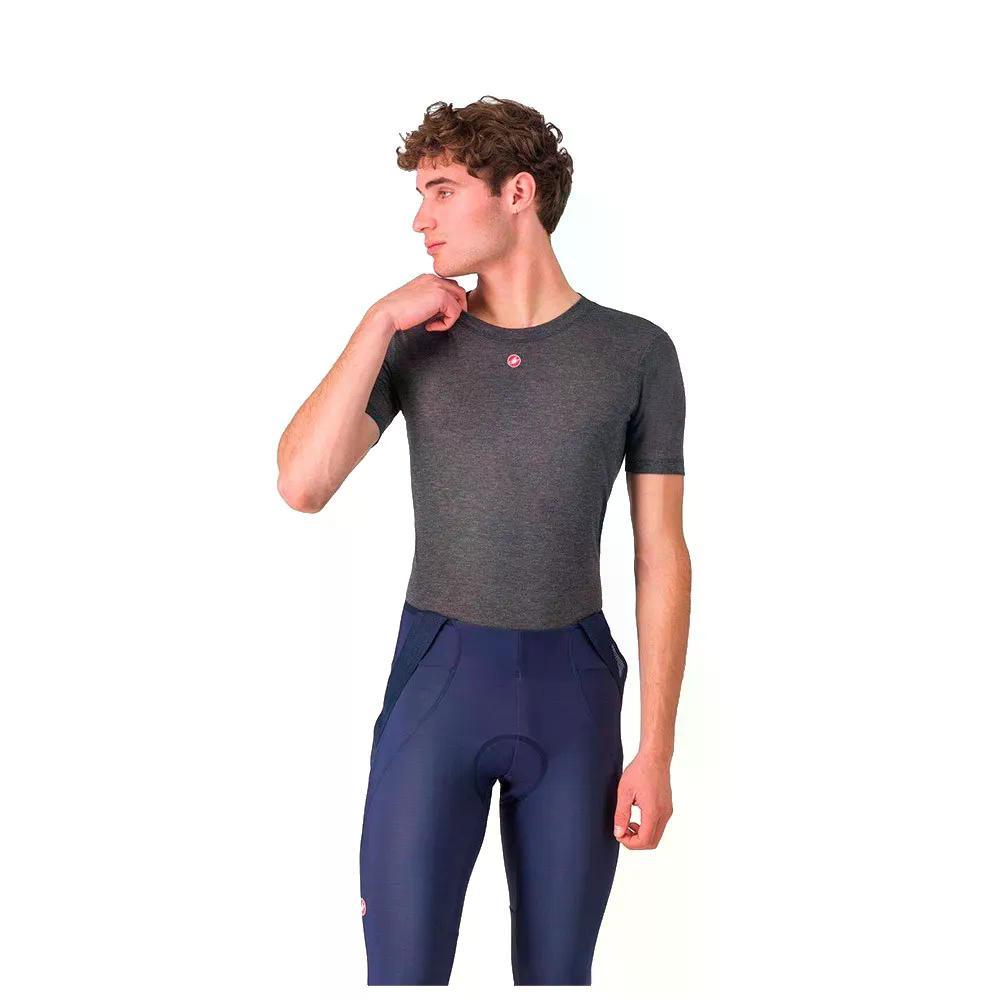 カステリ メディオ 遊撃手捩り ベースレイヤー （ Melange ） | CASTELLI Medio short sleeve base layer  [t]