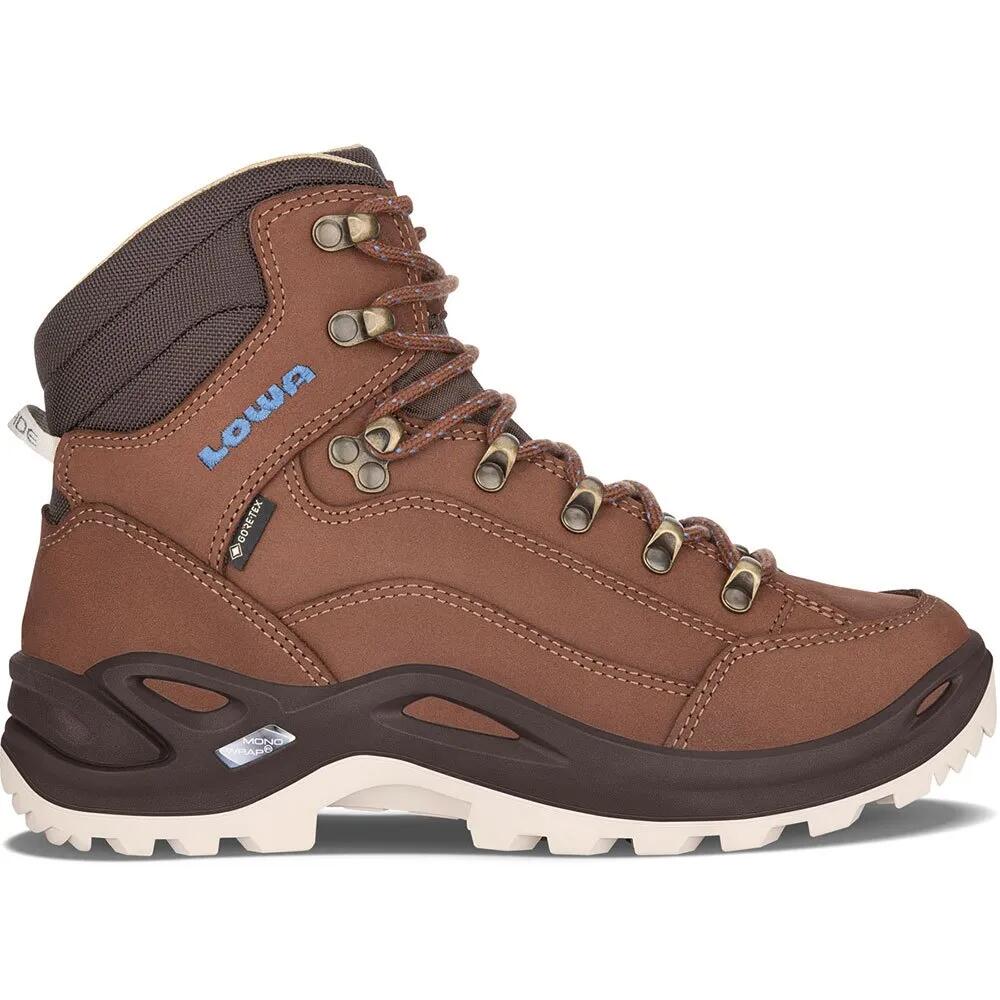ローバー レネゲード ゴアテックス ミッド ハイキング ブーツ レディース （ Mahogany / Navy ） | LOWA Renegade gore-tex Mid Hiking Boots Women [t]