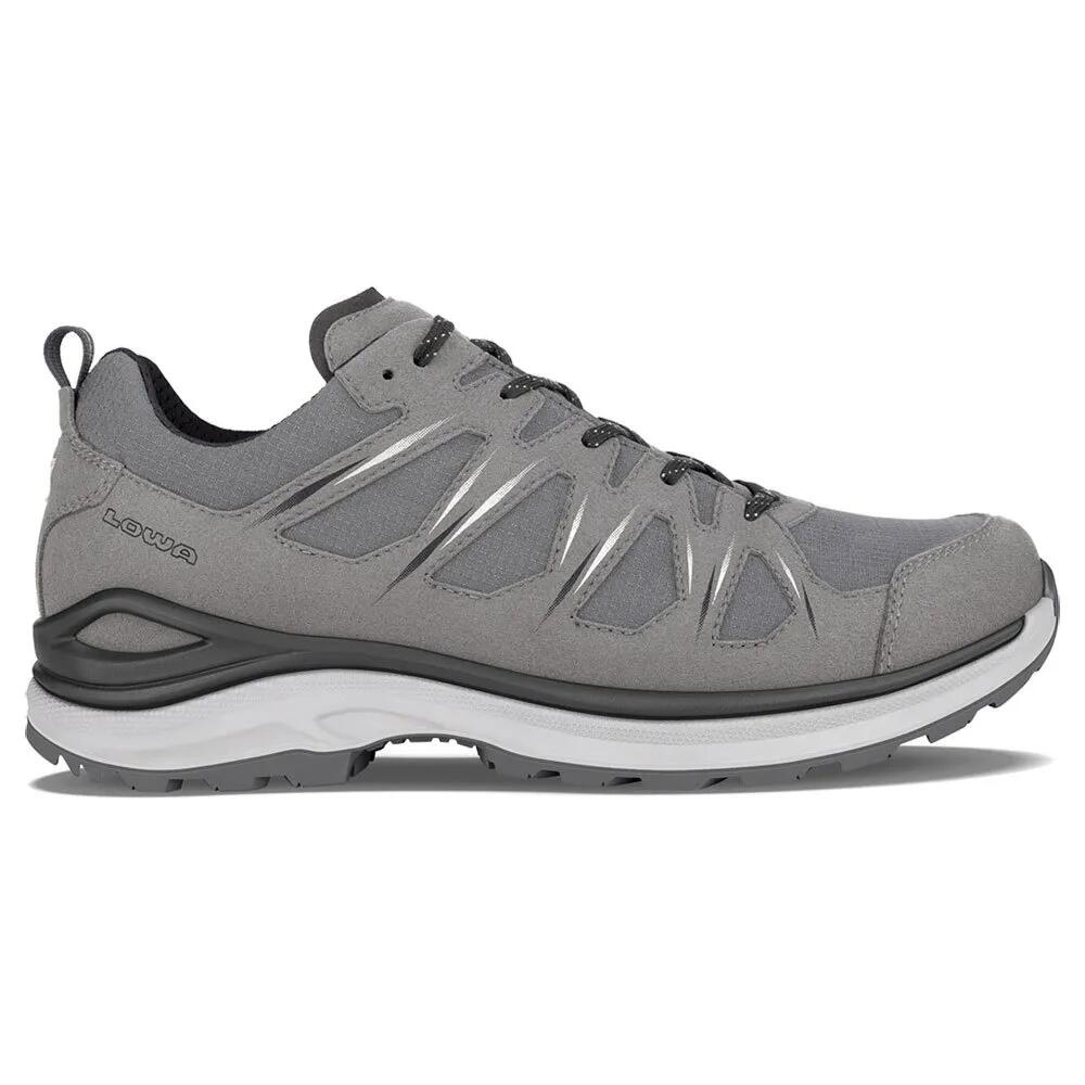 ローバー イノックス EVO II ゴアテックス 山歩き シューズ （ Grey / Navy ） | LOWA Innox EVO II gore-tex Hiking Shoes [t]