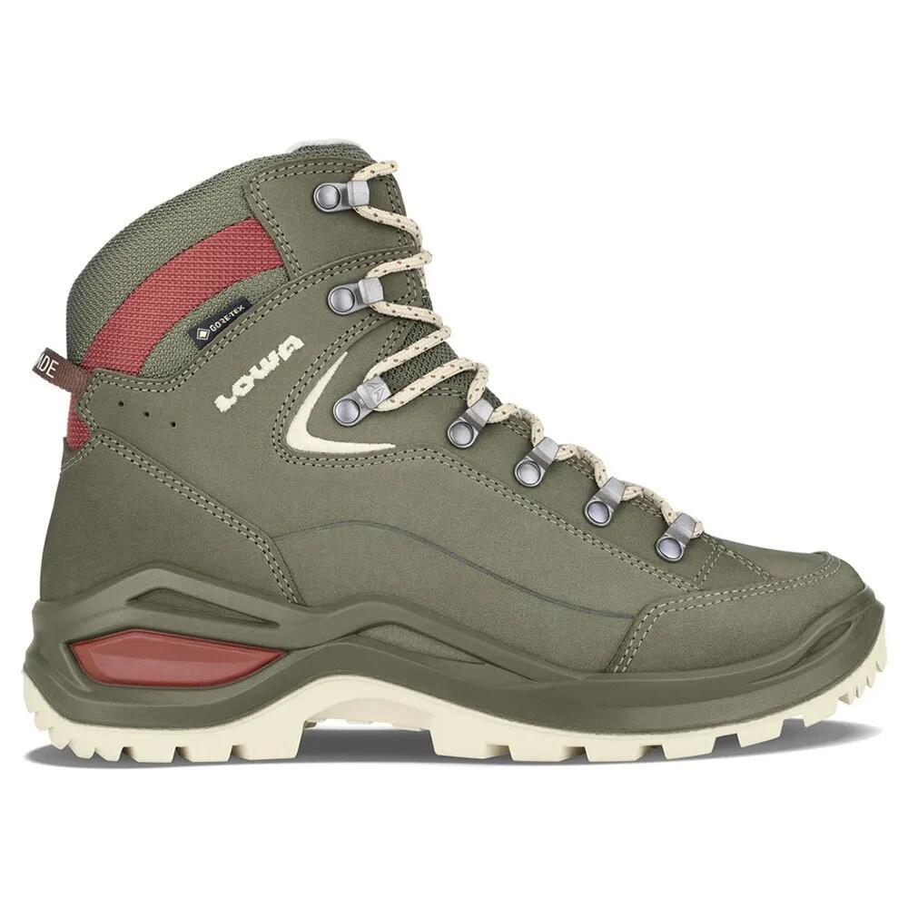 ローバー レネゲード EVO ゴアテックス ミッド ハイキング ブーツ レディース （ Grey Green / Panna ） | LOWA Renegade EVO gore-tex Mid Hiking Boots Women [t]