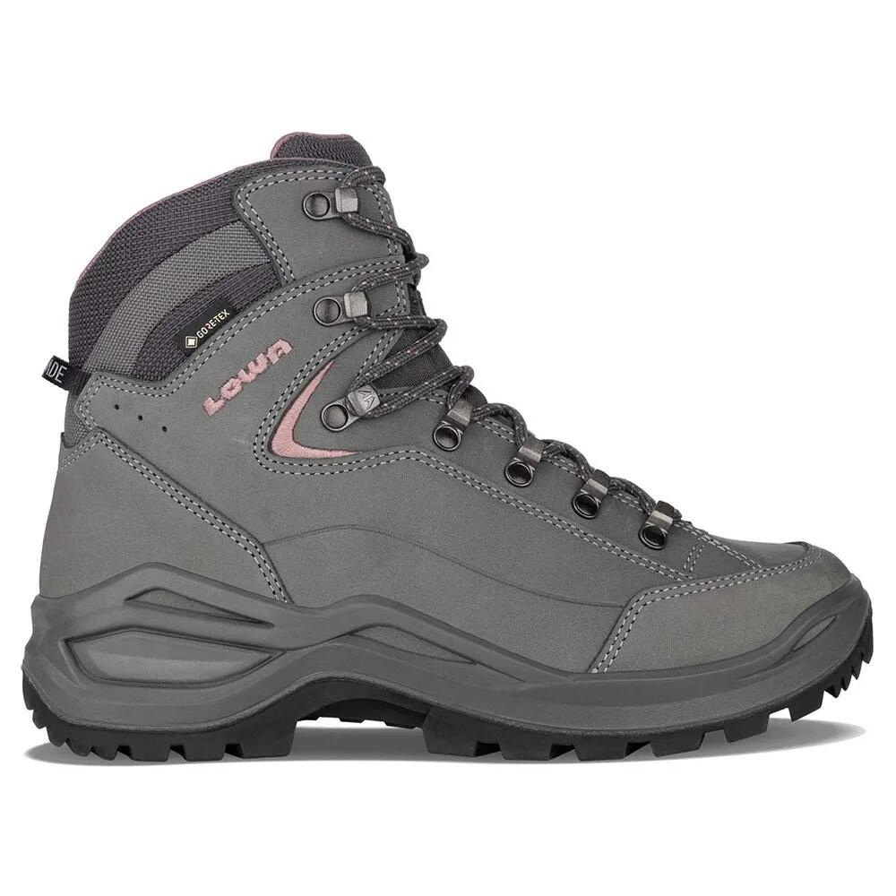 ローバー レネゲード EVO ゴアテックス ミッド ハイキング ブーツ レディース （ Graphite / Rose ） | LOWA Renegade Evo gore-tex Mid Hiking Boots Women [t]