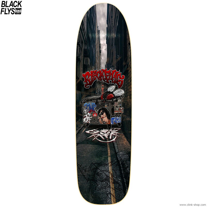 現金特価 BLACK FLYS ブラックフライズ DUMPSTER FLY SKATE DECK メンズ スケートデッキ  learnarabicmusic.com