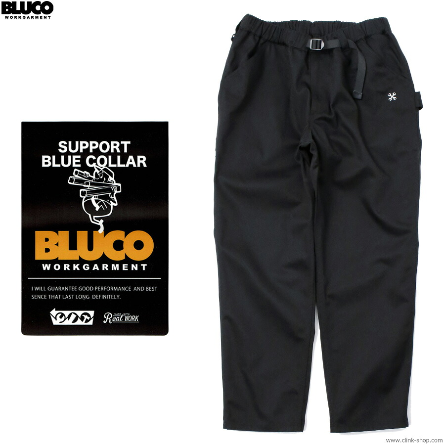 2026年春新作 BLUCO ブルコ イージーパンツ メンズ オールシーズン ポリエステル65％ 綿35％ ブラック M-XL BLUCO レギュラー加工 イージーペインターパンツ [161-41-052] ボトムス セットアップ