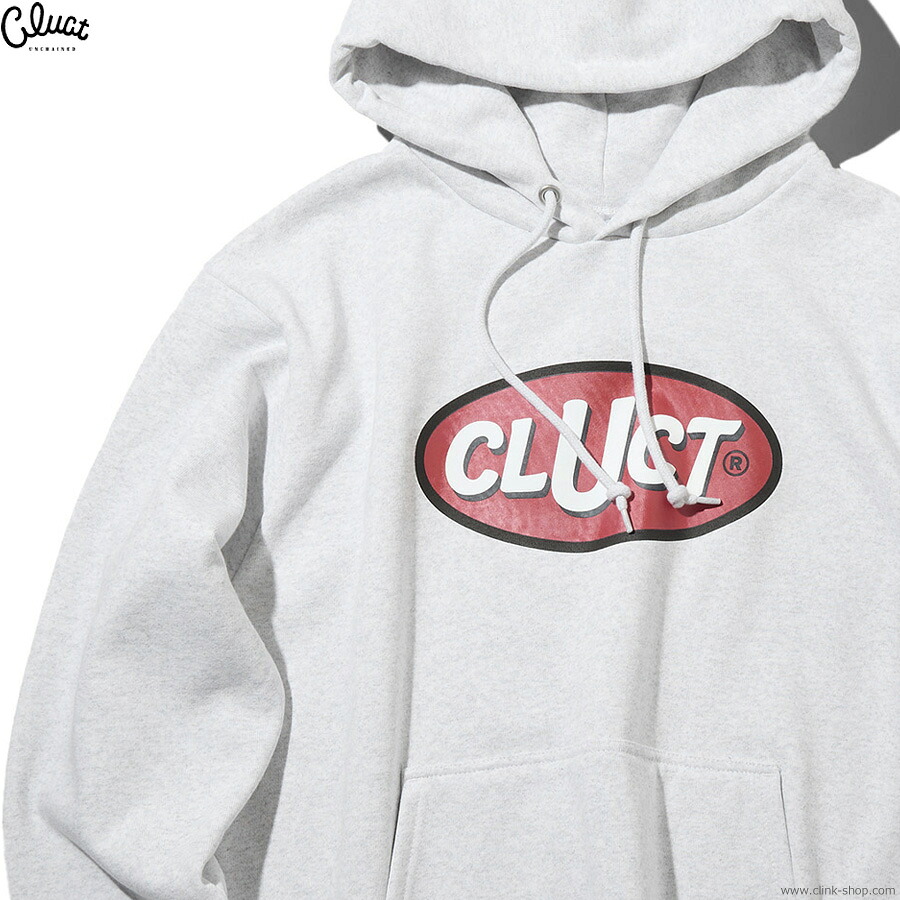 CLUCT クラクト プルオーバーパーカー メンズ 春秋冬用 綿80％ ポリエステル20％ グレー M-XL CLUCT CLUCT [HOODIE] (ASH) #05130 トップス スウェット アメカジ 裏起毛