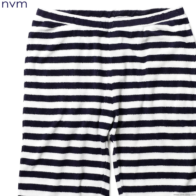 NVM エヌブイエム ハーフパンツ メンズ オールシーズン パイル ボーダー M-XL　NVM STRIPE PILE RELAX SP [NVM16S-PT04]