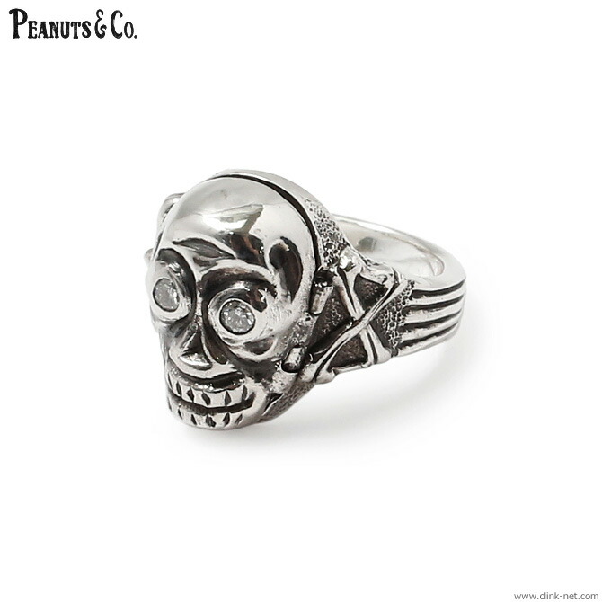 PEANUTS&COMPANY ピーナッツアンドカンパニー リング シルバー925 PEANUTS & CO. SKULL POISON RING -ZIRCONIA- (WHITE) メンズ アクセサリー ピーナッツカンパニー 廃番