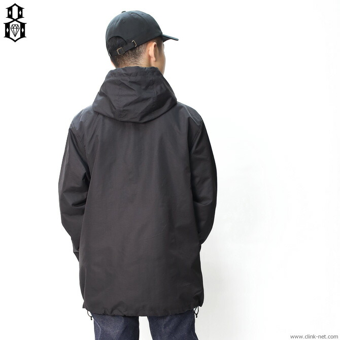 Black REBEL8 /"Thorns/" Anorak Jacket Men/'s Nylon Hooded Windbreaker