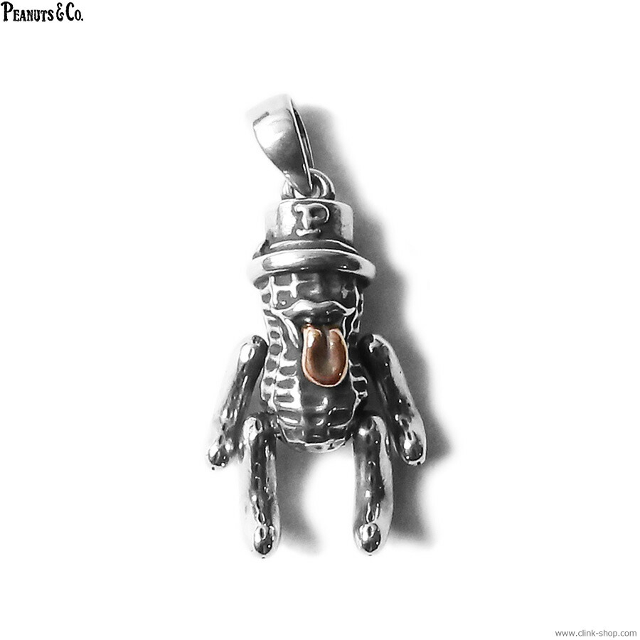 PEANUTS&COMPANY ピーナッツアンドカンパニー ペンダントトップ メンズ オールシーズン シルバー925 PEANUTS & CO. TEDDY BEROPEANUTS (SILVER×K10PG) アクセサリー ピーナッツカンパニー ピーナッツコー ネックレス