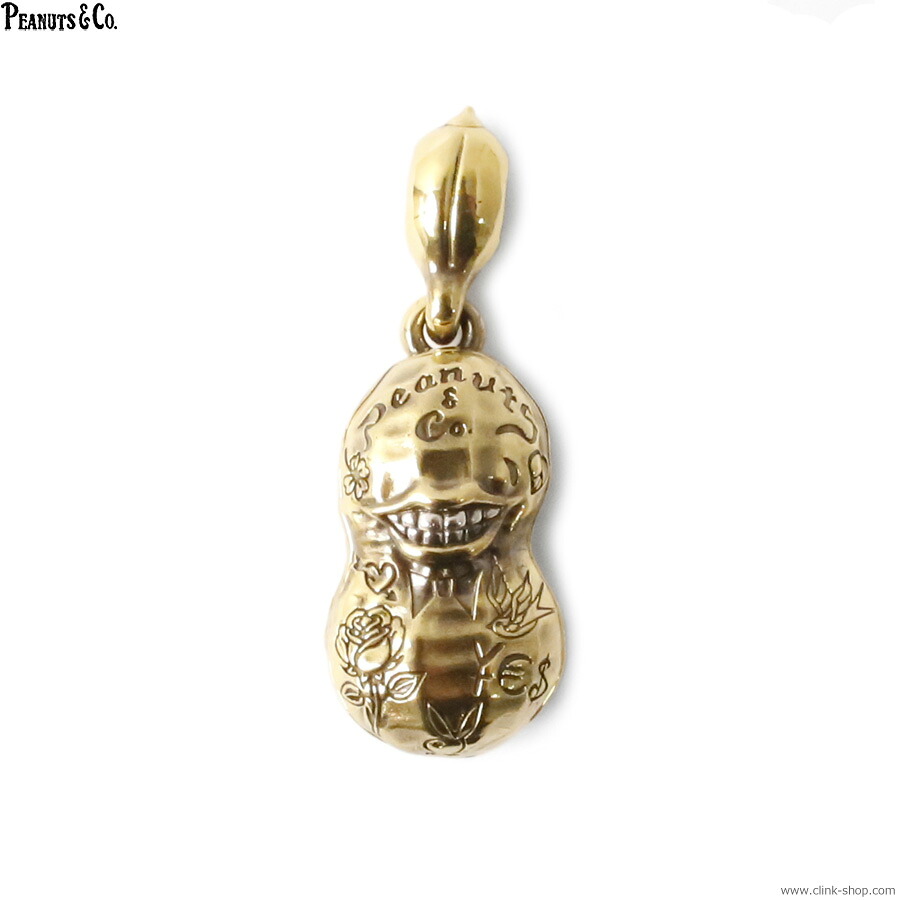PEANUTS\u0026COMPANY ピーナッツアンドカンパニー シャンデリヤいの一番 メンズ オール時節 金管楽器 金管楽器 PEANUTS \u0026 CO. LARGE NORMAL TATOO PEANUTS SLIDE-TYPE (BRASS×SILVER) 佩び物 南京豆相手 ピーナッツコー 首飾り