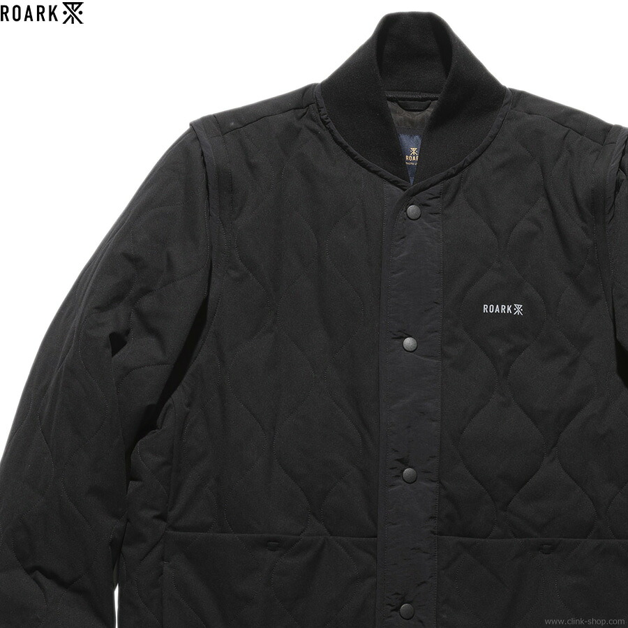 ROARK ロアーク ジャケット メンズ 春秋冬 ポリエステル100％ ブラック M-XL ROARK EXPEDITION JACKET 2.0 (BLACK) アウター M65 耐摩耗 耐久性 速乾性 デタッチャブル仕様 ベスト