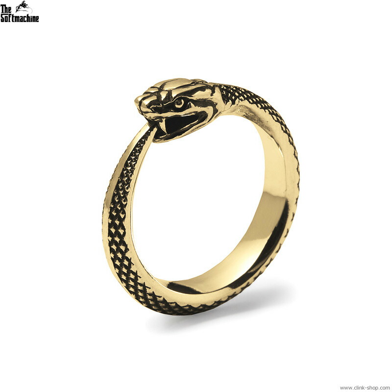 SOFTMACHINE ソフトマシーン 輪っか 金管楽器 金管楽器 SOFTMACHINE UROBOROS RING [BRASS] TATTO タトゥーデザイン 蛇 長虫