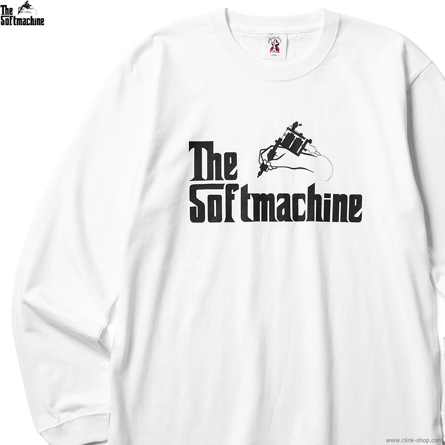 SOFTMACHINE ソフトマシーン 長袖ティーシャツ メンズ オール時期 綿100％ 白いこと M-XL SOFTMACHINE GOD L/S (WHITE) タトゥーデザイン ロンT