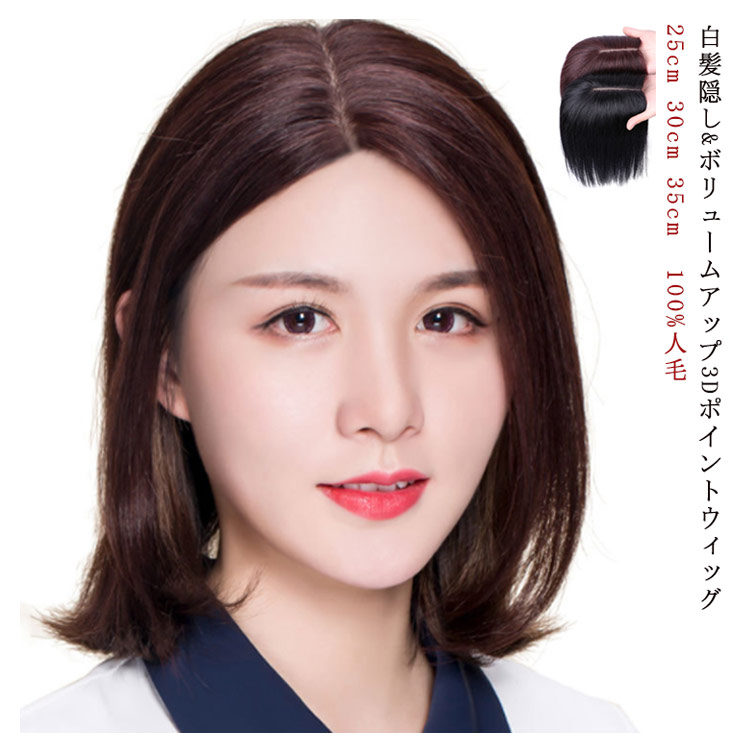 【店長おすすめ】【人毛100% 25cm 30cm 35cm】ウィッグ ロング 医療用ウィッグ 手植え ショート ウィッグ 総植え 人毛100% 総手植え ミセス 自然 フルウィッグ セミロング ウィッグ つけ毛 ストレート ポニーテール トップカバー｜くらし小物屋