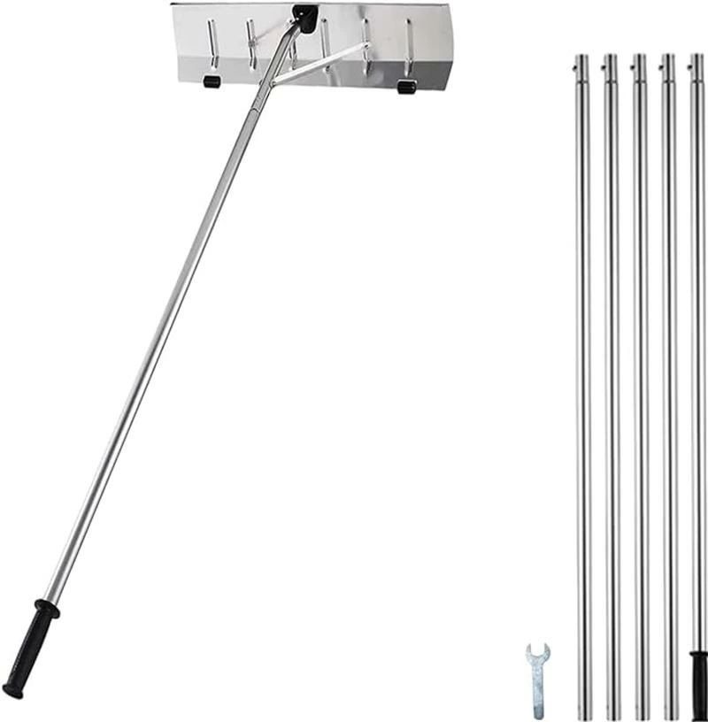 【店長おすすめ】多機能 雪下ろし棒 屋根 スノーダンプ アルミ 組立式 ロング雪落とし 雪かき用 積雪 除雪道具 除雪用品 雪かき用 積雪 屋根 除雪道具 車などに適用 安全 簡単 雪庇落とし 長さ調整可能|くらし小物屋