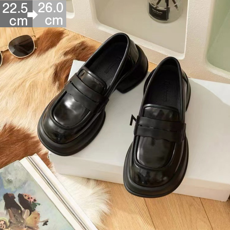 【時限特恵！最低5616円！】ローファー 厚底 学生ローファー コスプレ靴 美脚 黒 コスプレローファー 入学式 新入学 学生靴 通学 レディ ブラック ブラウン