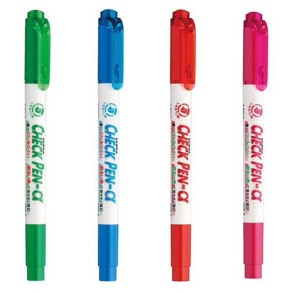 楽天市場】暗記用 キレイに仕上がる チェックペンアルファ 水性