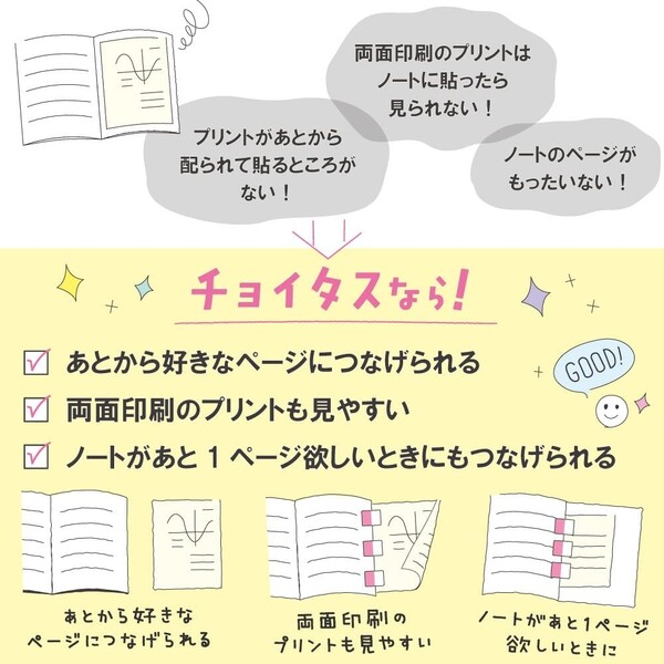 楽天市場 1000円以上お買い上げで送料無料 コクヨ キャンパス プリントをつなぐシール チョイタス 安全ピン メール便発送 Clips クリップス