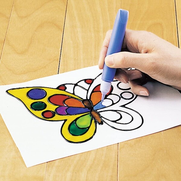 楽天市場 送料無料 ヤマト グラスデコ 12色セット 乾くとステンドグラス風になる不思議な絵の具 メール便発送 Clips クリップス