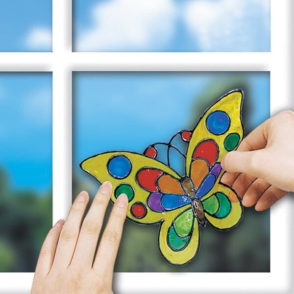 楽天市場 送料無料 ヤマト グラスデコ 12色セット 乾くとステンドグラス風になる不思議な絵の具 メール便発送 Clips クリップス