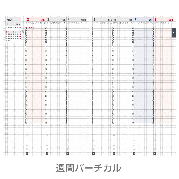 コクヨ 23年 B6スリム カバー無しリフィル Biz ジブン手帳 Mini Diary