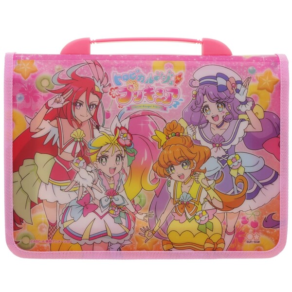 楽天市場 送料無料 トロピカル ジュ プリキュア ステーショナリーバッグ ペンケース 鉛筆 クレヨン 消しゴム シール 女の子 Tvアニメ メール便発送 Clips クリップス