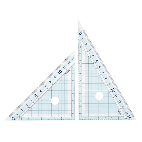 楽天市場 1000円以上お買い上げで送料無料 レイメイ藤井 先生おすすめ定規 三角定規 大 小学生の算数に メール便発送 Clips クリップス
