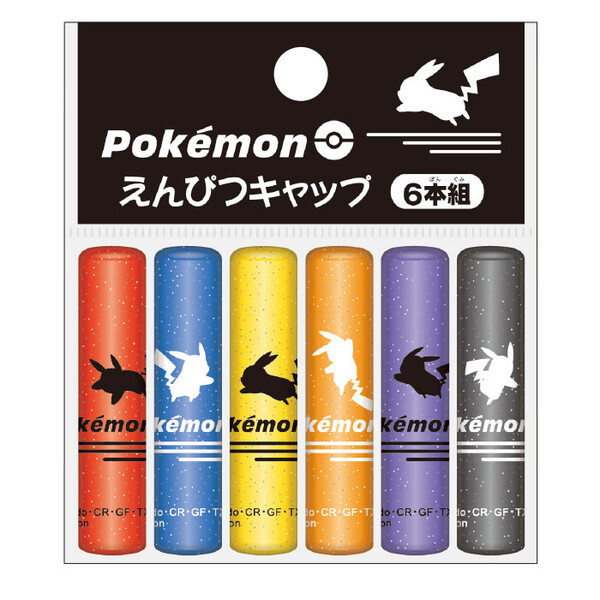 [Free shipping for purchases over 1000 yen] Pokémon Simple Pencil Cap, Set of 6 Pencils, Clear Glitter, 2026 Model Graduation Enrollment Promotion Showa Note - Mail Service Delivery