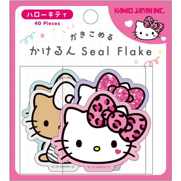 楽天市場】ハローキティ ギャル かけるん フレークシール 4柄×各10枚