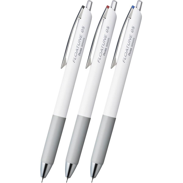 楽天市場】ぺんてる 油性 ボールペン フローチューン 0.5mm 黒 赤 青 3