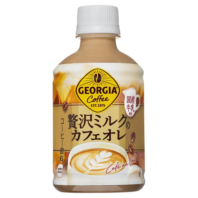 楽天市場】ジョージア贅沢生クリームのカフェオレ 500mlPET
