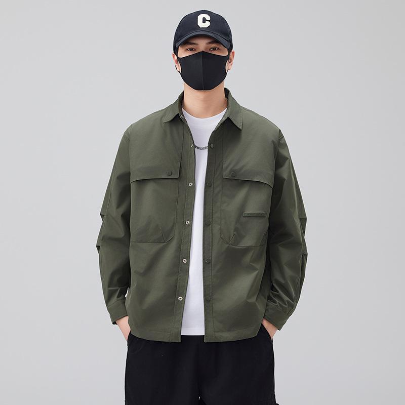 Stone  オリーブ　ミリタリージャケット 楽天市場】ミリタリー シャツジャケット ( オリーブ )-Revo