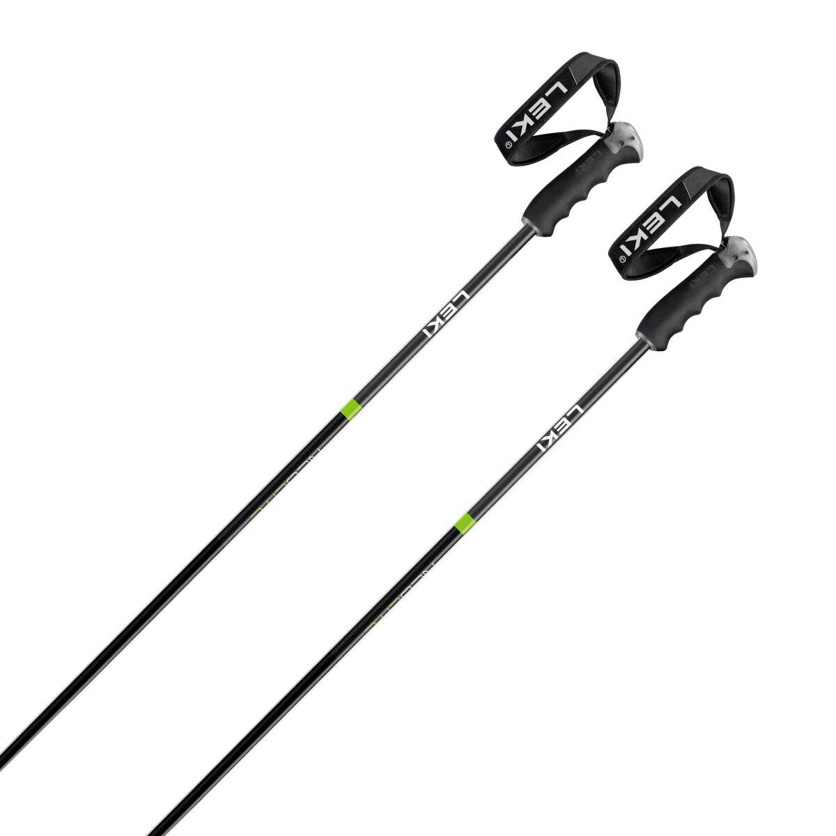 LEKI Carbonスキー用ポール 黒/白105cm LEKI レキ スキーポール ストック 伸縮式 メンズ レディース