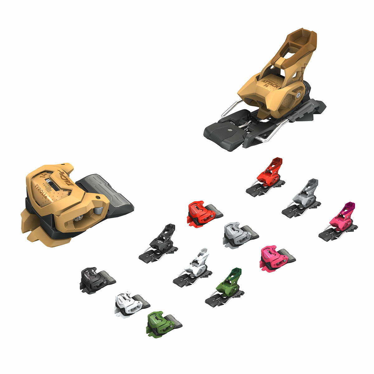 楽天市場】チロリア ビンディング アタック 14 GW グリーン TYROLIA