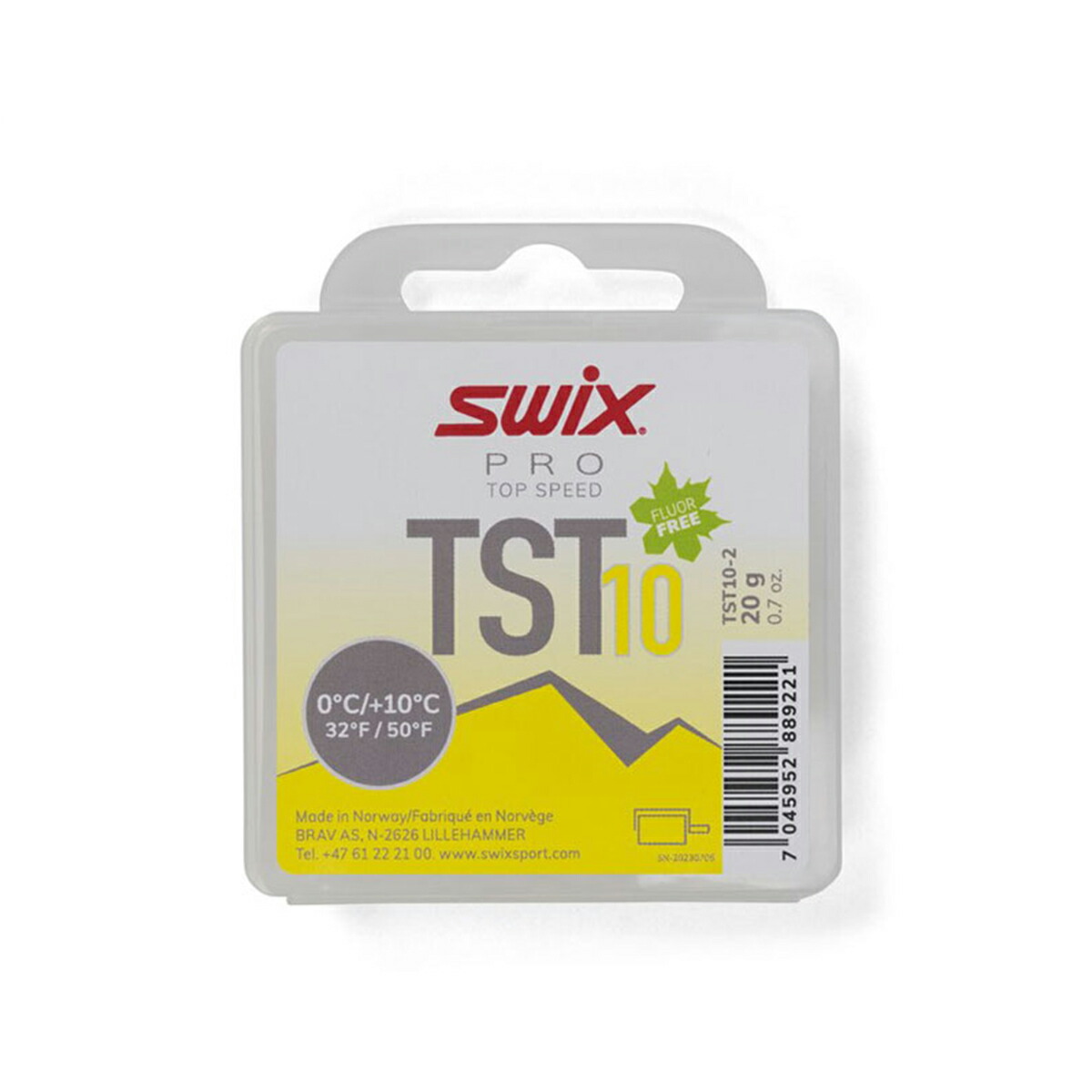 SWIX スウィックス 蝋涙 2026 TST010 TS ターボ黄色 20g 益荒男