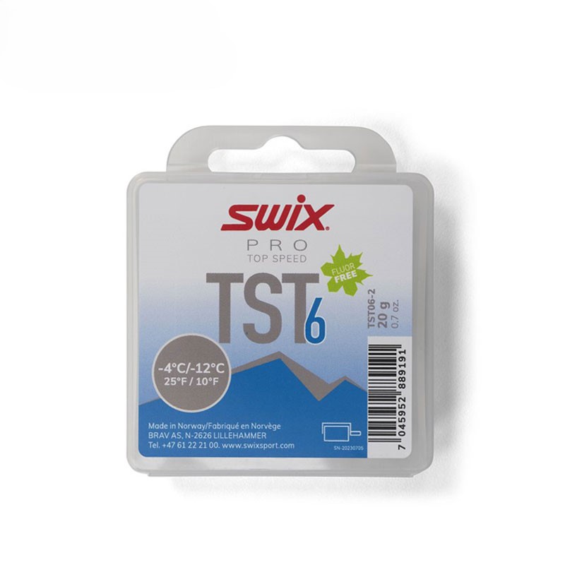 SWIX スウィックス 蝋涙 2026 TST06 TS ターボ青色 20g 益荒男