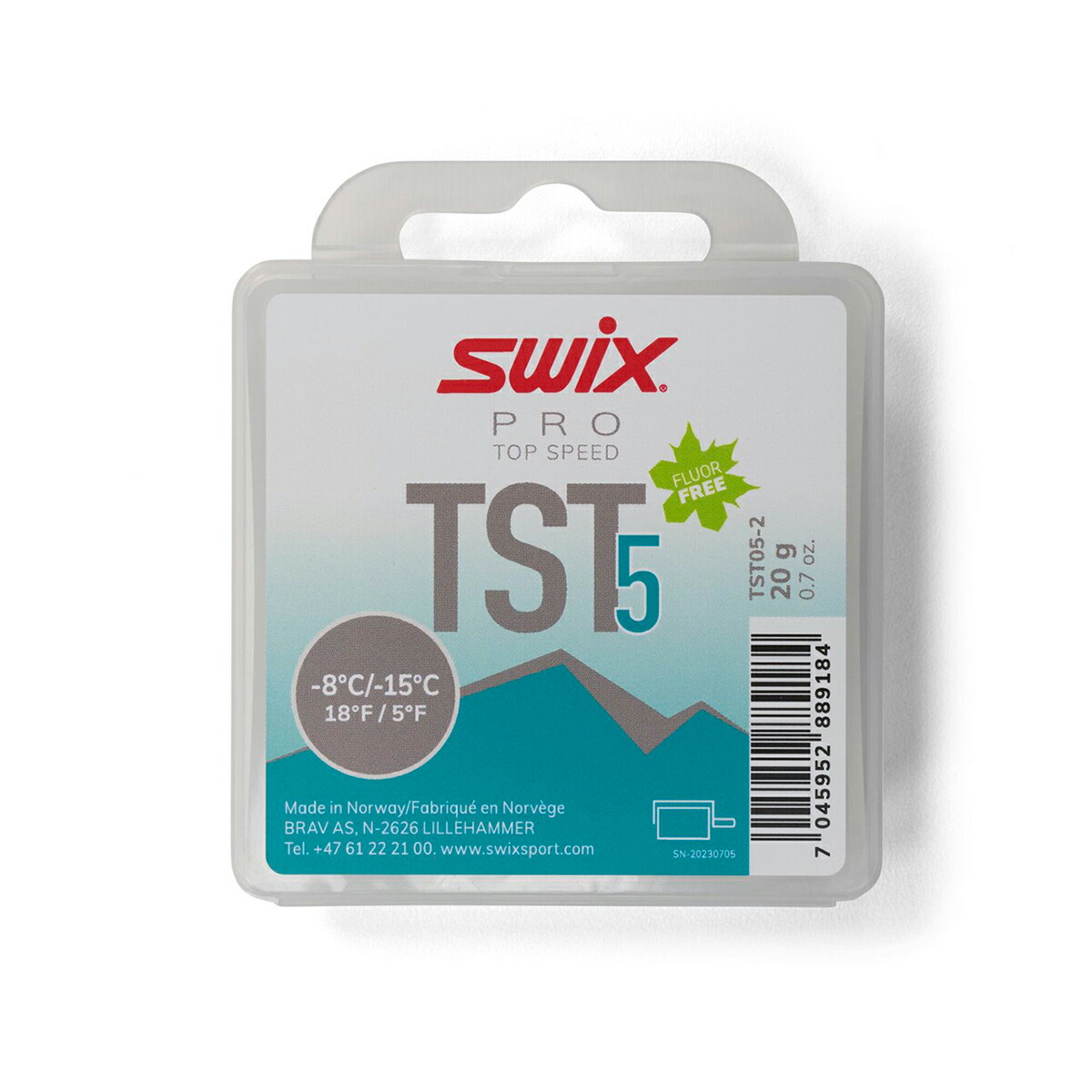 SWIX スウィックス スキーの板 蝋涙 TST05-2 / TS5 ターボ ﾀｰｺｲｽﾞ 20g