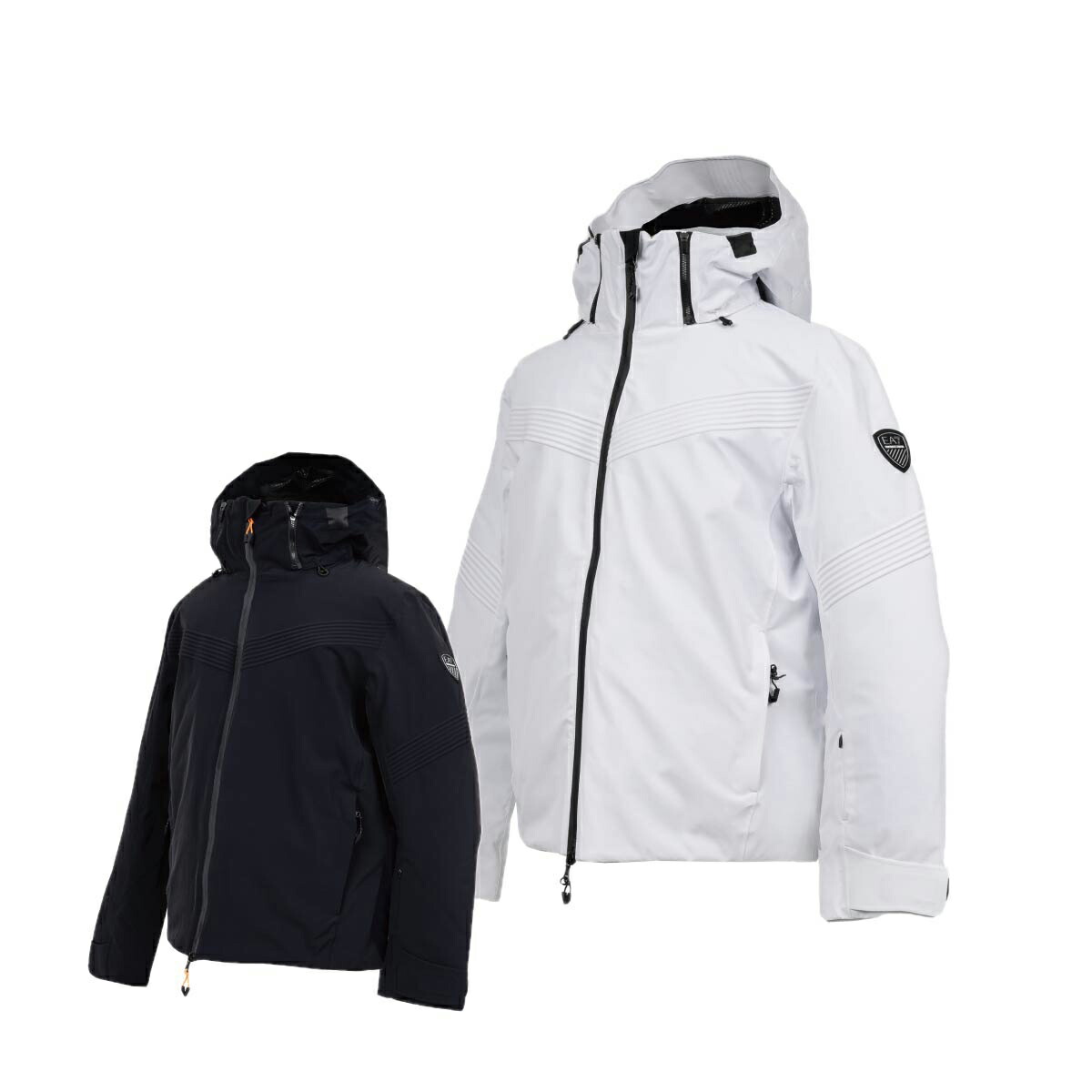 スキーの板御召しもの メンズ スキーの板上衣 EA7 イーエーセブン 2025 SKI M CORTINA EMBOSSED TORAY JKT / 6DPG13 MUJI チャック付き添い人