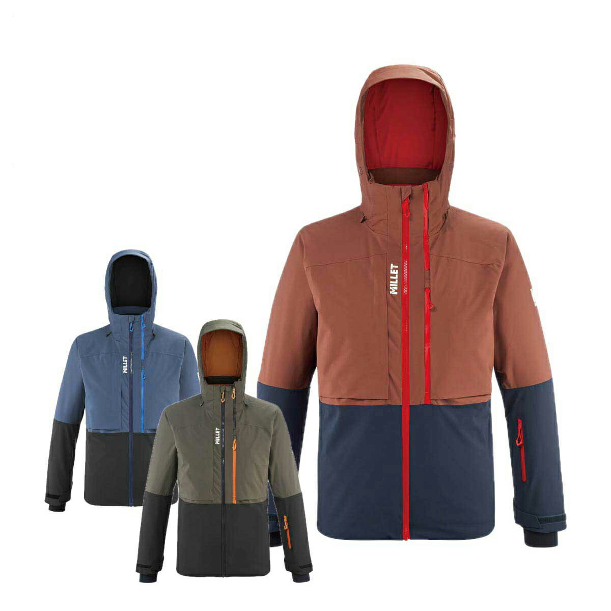 スキーの板お召しもの メンズ スキーの板上衣 ミレー MILLET 2025 SNOWBASIN JKT M / MIV10198