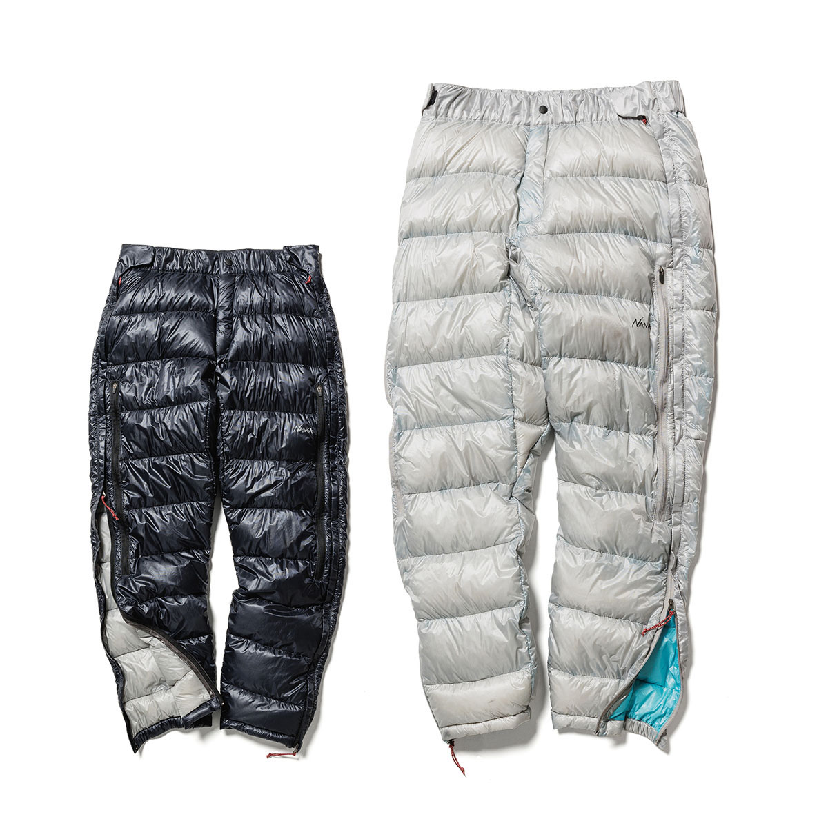 ダウンパンツ スキー スキーパンツ パンツ ナンガ ミニマリスム ダウン NANGA メンズ 2024 N17F MINIMARHYTHM DOWN PANTS フルオープンサイドファスナー タウンユース アウトドア キャンプ 正規品