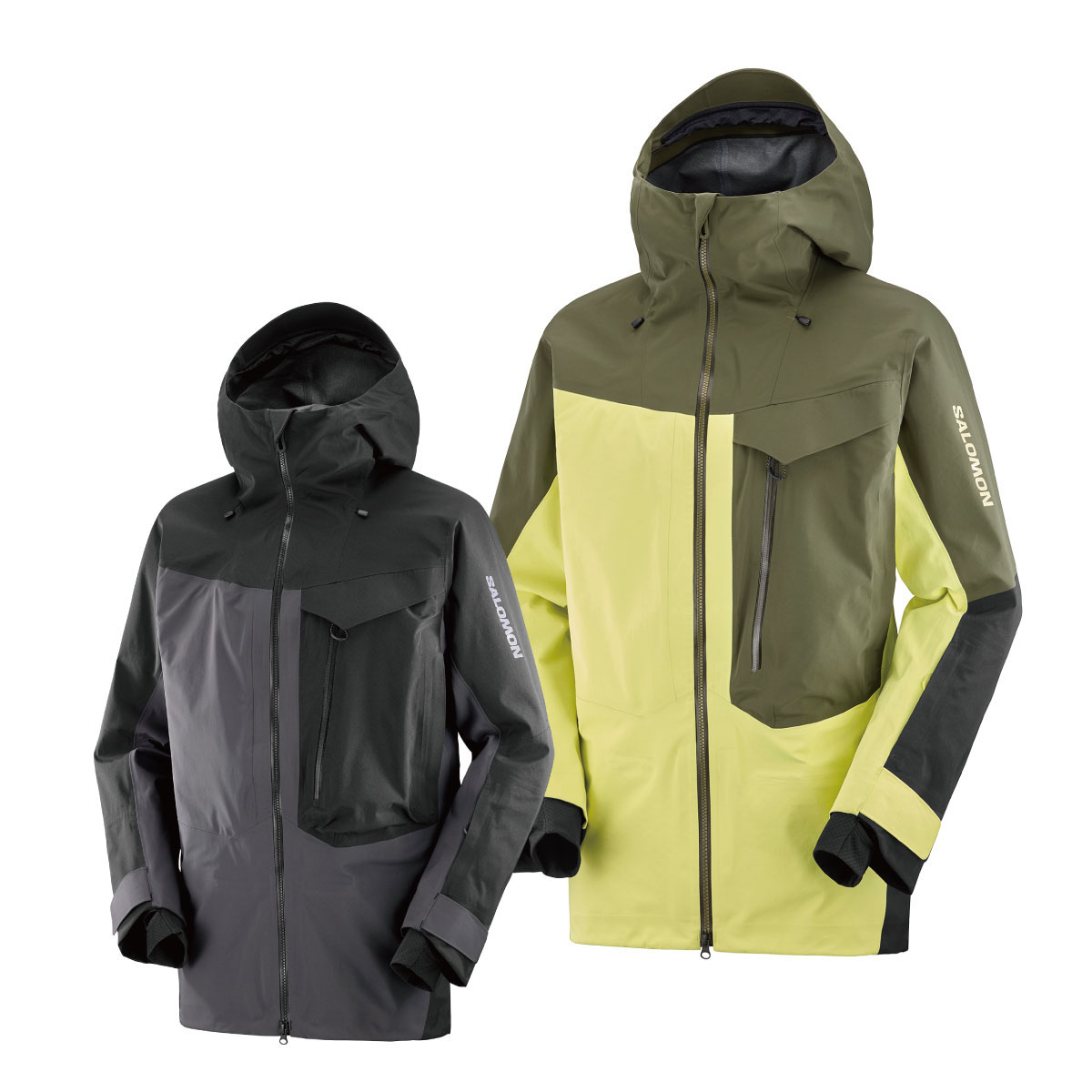 スキーの板お召しもの メンズ スキーの板上衣 ゴアテックス サロモン SALOMON 2024 MOON PATROL GORETEX JKT M / LC2146