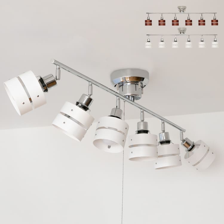 LED 対応 シーリングライト 6灯 レダ シックス 10畳 おしゃれ照明 間接照明 電気 リビング照明 ダイニング用 天井照明 シーリングスポットライト 照明器具 北欧 ナチュラル シンプル 寝室 ベッドルーム テイスト 和室 インテリア 引っ越し祝い ダイニング 家具 フェミニン 9,450円