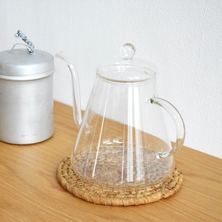 トレンドグラス Pour Over Kanne 1.2L【コーヒー ポット 耐熱 ガラス 直火 電子レンジ 食洗機 透明 クリア Trendglas Jena おしゃれ かわいい ケトル ティー ギフト プレゼント 母の日】