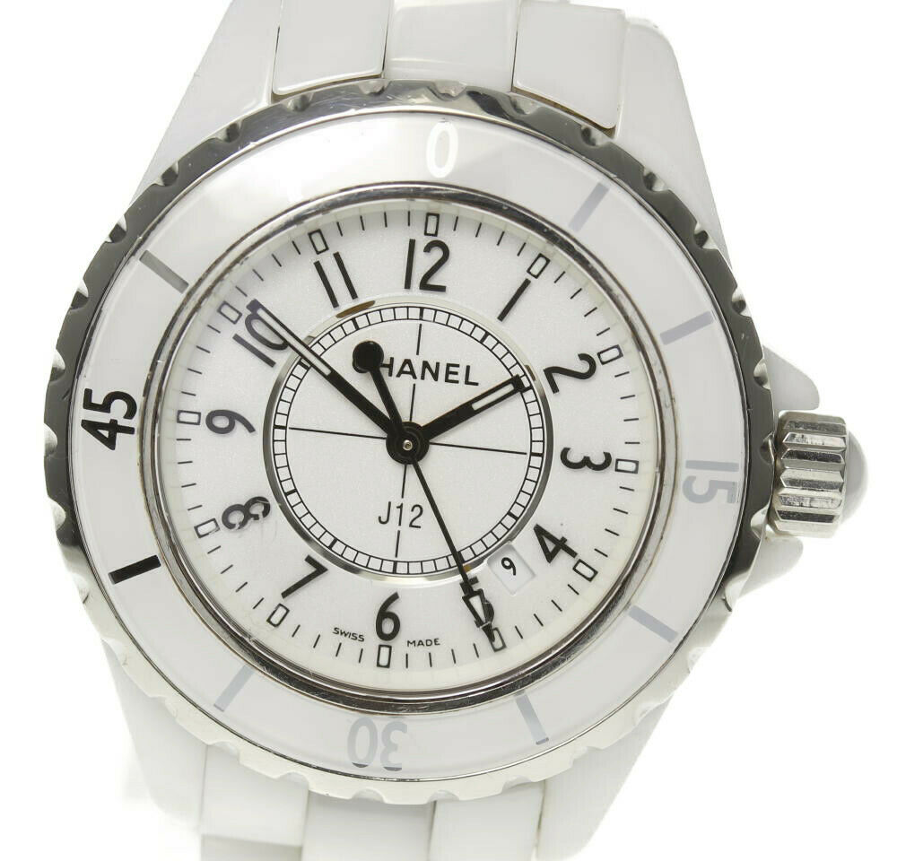 【CHANEL】シャネル J12 H0968 白セラミック 33ミリ クォーツ レディース【ev15】【中古】|CLOSER
