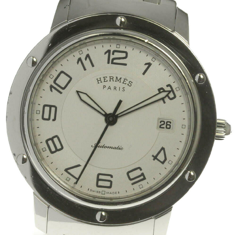 21春の新作 メンズ腕時計 Hermes エルメス クリッパー メンズ 中古 自動巻き Cp2 810 クラシック Sorif Dk