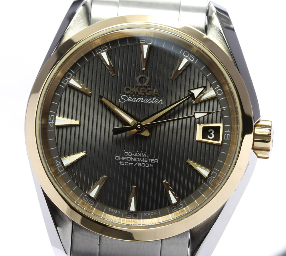 オンライン限定商品 シーマスター 美品 Omega オメガ アクアテラ メンズ 中古 自動巻き 231 20 39 21 06 003 デイト コーアクシャル 551000 Mamanminimaliste Com