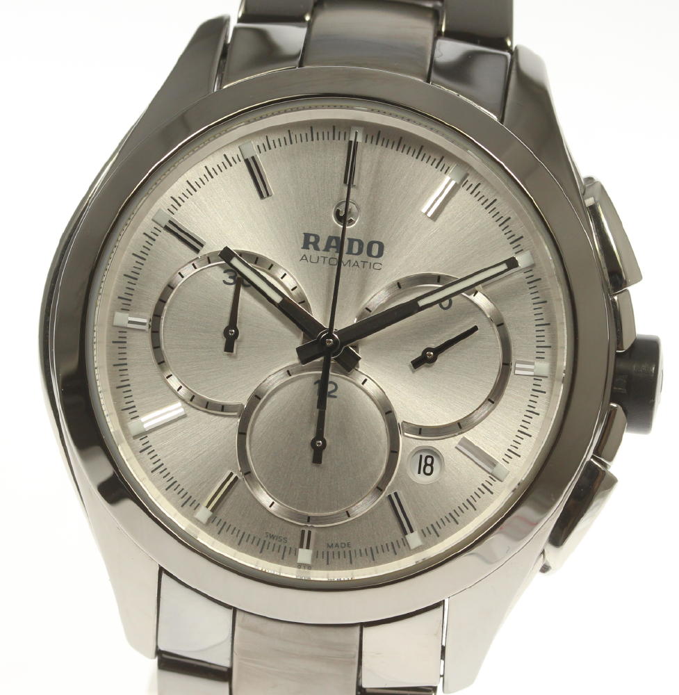 Rado R32276102 【楽天市場】☆良品 保付き【RADO】ラドー ハイパークローム クロノグラフ R32276102 自動巻き メンズ【中古】:CLOSER