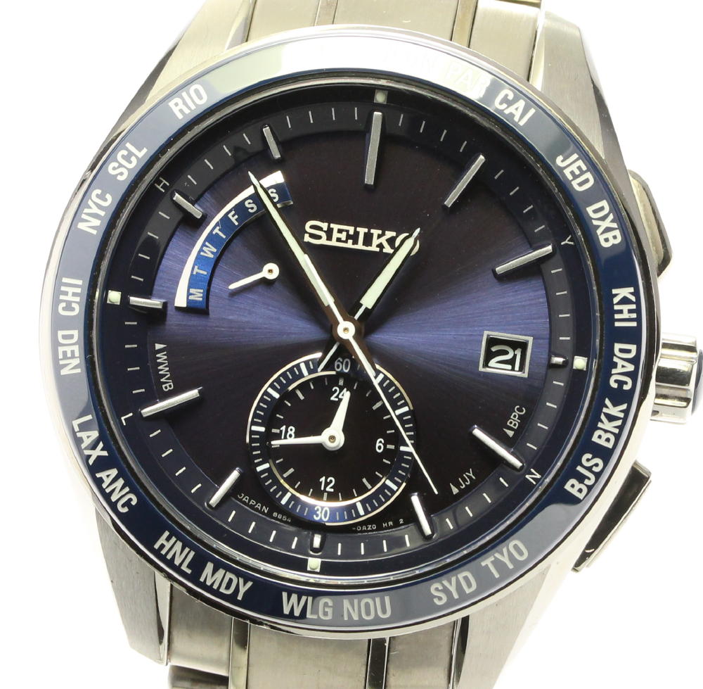 おすすめネット メンズ腕時計 ブライツ Seiko セイコー クロノグラフ メンズ 中古 ソーラー電波 Saga177 Nksmart In